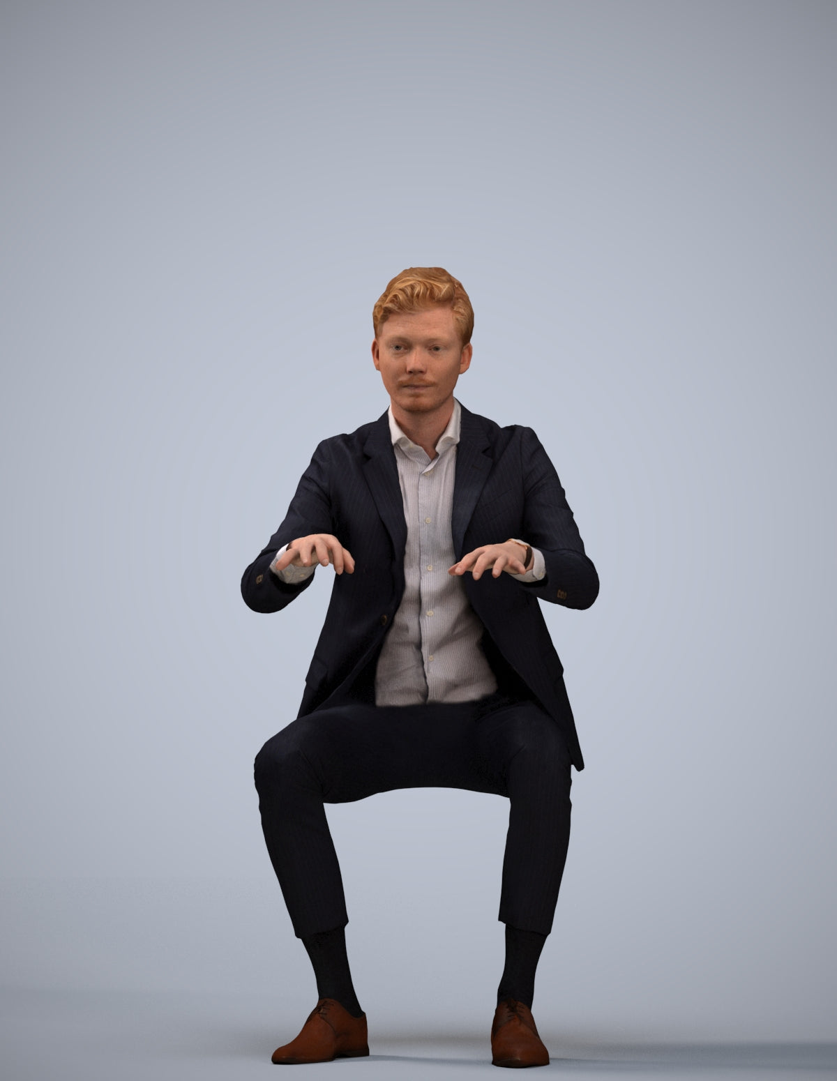 photogrammetry 3D man business, realistic human model archviz FBX