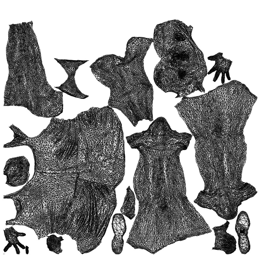 3D human model girl sport, photogrammetry scanned person for archviz, wireframe top-down view