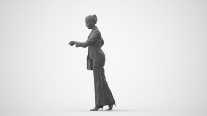 realistic 3D people woman business mix, render-ready for V-Ray and Corona, FBX OBJ, square thumbnail
