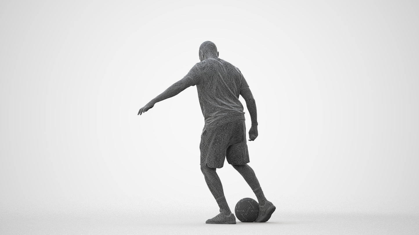 3D people model man sport, scanned human for 3ds Max rendering, square thumbnail