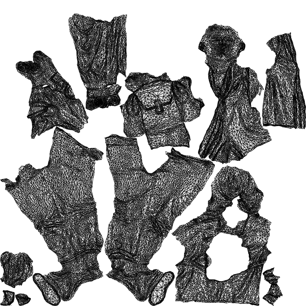 3D scanned woman cycling casual, photorealistic archviz people for Enscape and SketchUp, wireframe top-down view