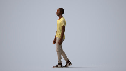 realistic 3D people boy casual kids, render-ready for V-Ray and Corona, FBX OBJ, three-quarter view render