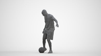 3D people model man sport, scanned human for 3ds Max rendering, three-quarter front view render