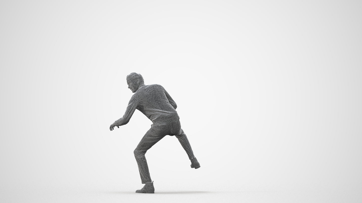 3D scanned man driving casual, photorealistic archviz people for Enscape and SketchUp, square thumbnail