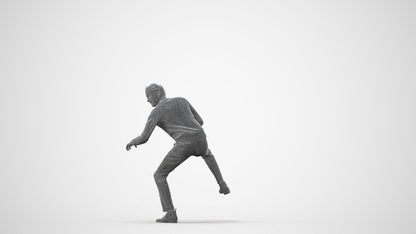 3D scanned man driving casual, photorealistic archviz people for Enscape and SketchUp, square thumbnail
