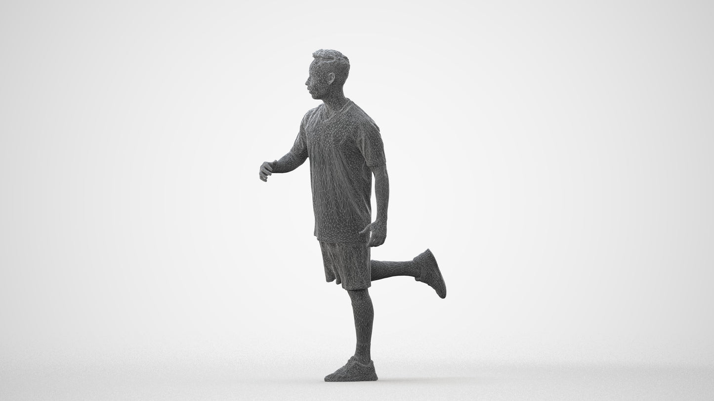 realistic 3D people man sport, render-ready for V-Ray and Corona, FBX OBJ, square thumbnail