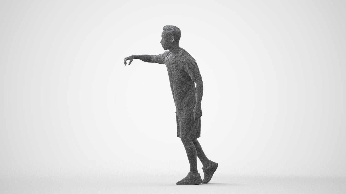 realistic 3D people man sport, render-ready for V-Ray and Corona, FBX OBJ, square thumbnail