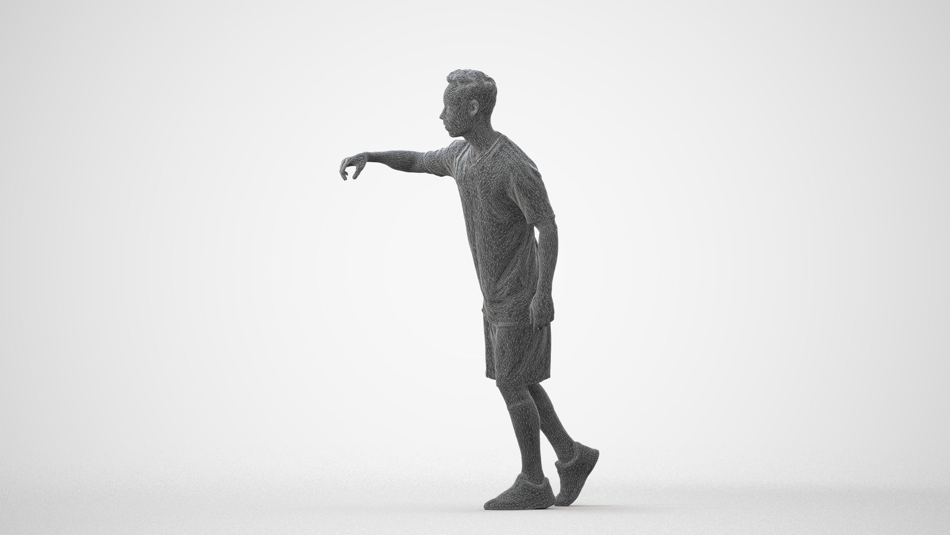 realistic 3D people man sport, render-ready for V-Ray and Corona, FBX OBJ, square thumbnail