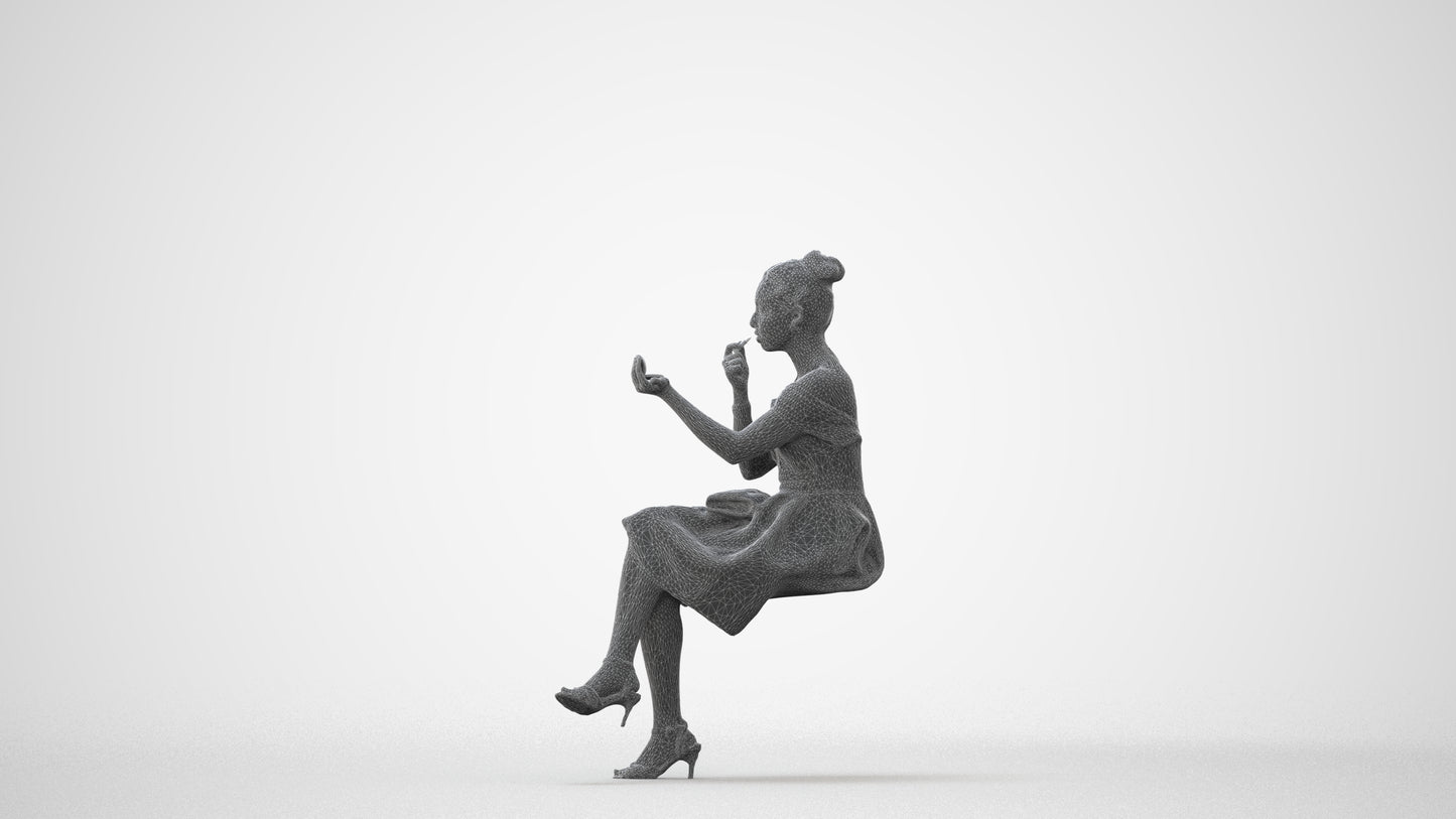 realistic 3D human woman formal formalaffairs, archviz people FBX OBJ for Blender, square thumbnail