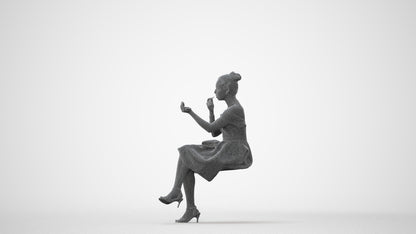 realistic 3D human woman formal formalaffairs, archviz people FBX OBJ for Blender, square thumbnail