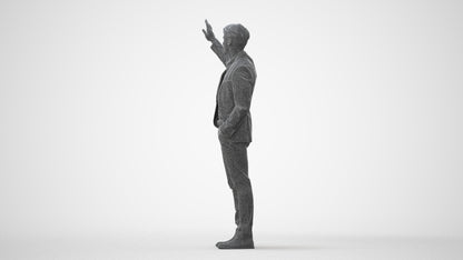 3D scanned man business, photorealistic archviz people for Enscape and SketchUp, square thumbnail