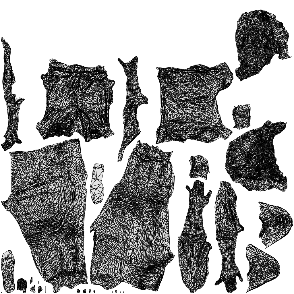 realistic 3D people woman casual walking, render-ready for V-Ray and Corona, FBX OBJ, wireframe top-down view