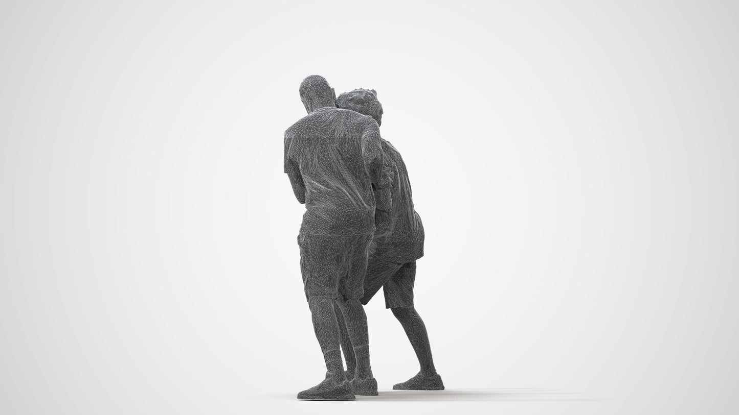 3D people model boy casual kids, scanned human for 3ds Max rendering, square thumbnail