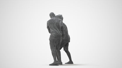 3D people model boy casual kids, scanned human for 3ds Max rendering, square thumbnail
