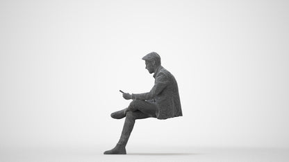 3D people model man business, scanned human for 3ds Max rendering, square thumbnail
