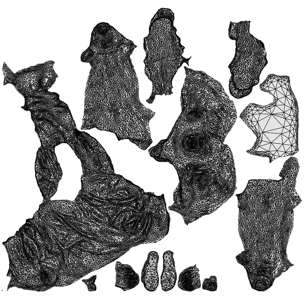 photogrammetry 3D girl casual kids, realistic human model archviz FBX, wireframe top-down view