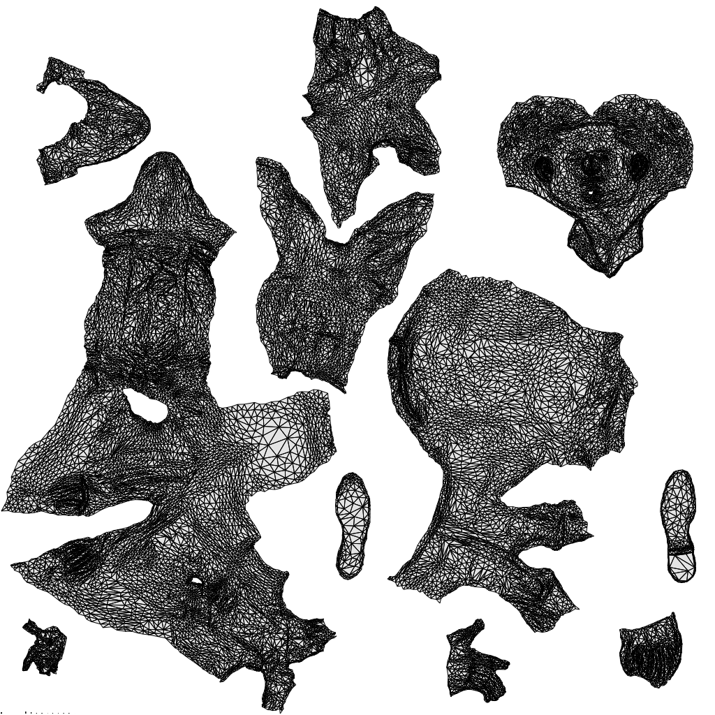 realistic 3D man business, scanned archviz people for Blender and 3ds Max, wireframe top-down view