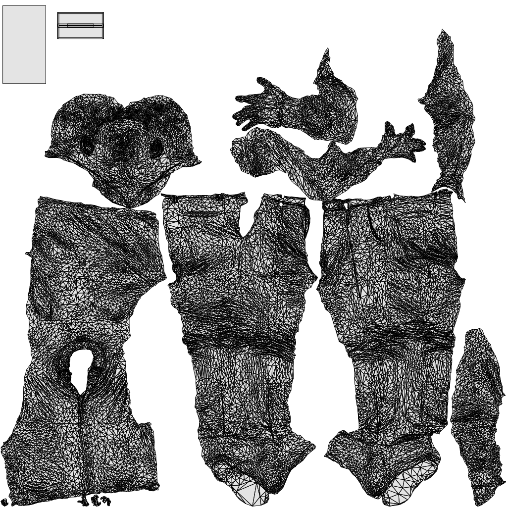 realistic 3D people man casual standing, render-ready for V-Ray and Corona, FBX OBJ, wireframe top-down view
