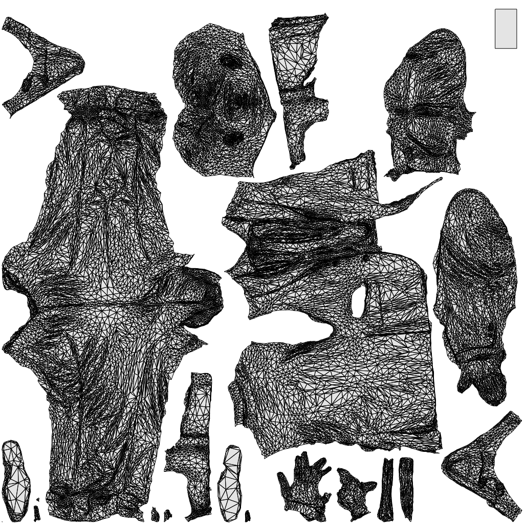 realistic 3D people man business, render-ready for V-Ray and Corona, FBX OBJ, wireframe top-down view