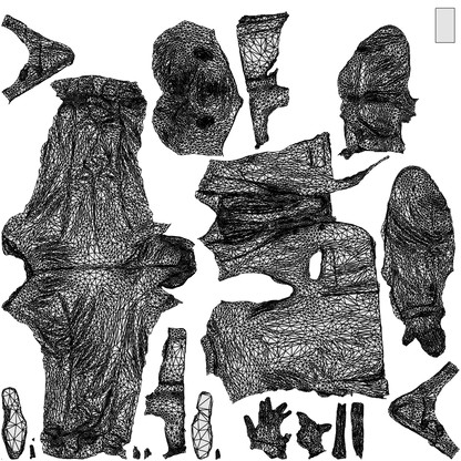 realistic 3D people man business, render-ready for V-Ray and Corona, FBX OBJ, wireframe top-down view