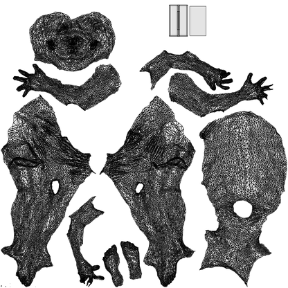 scanned 3D man pool, photogrammetry people for Enscape and V-Ray, wireframe top-down view