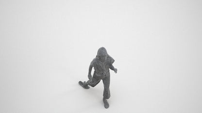 realistic 3D people girl kids, render-ready for V-Ray and Corona, FBX OBJ, wireframe three-quarter view