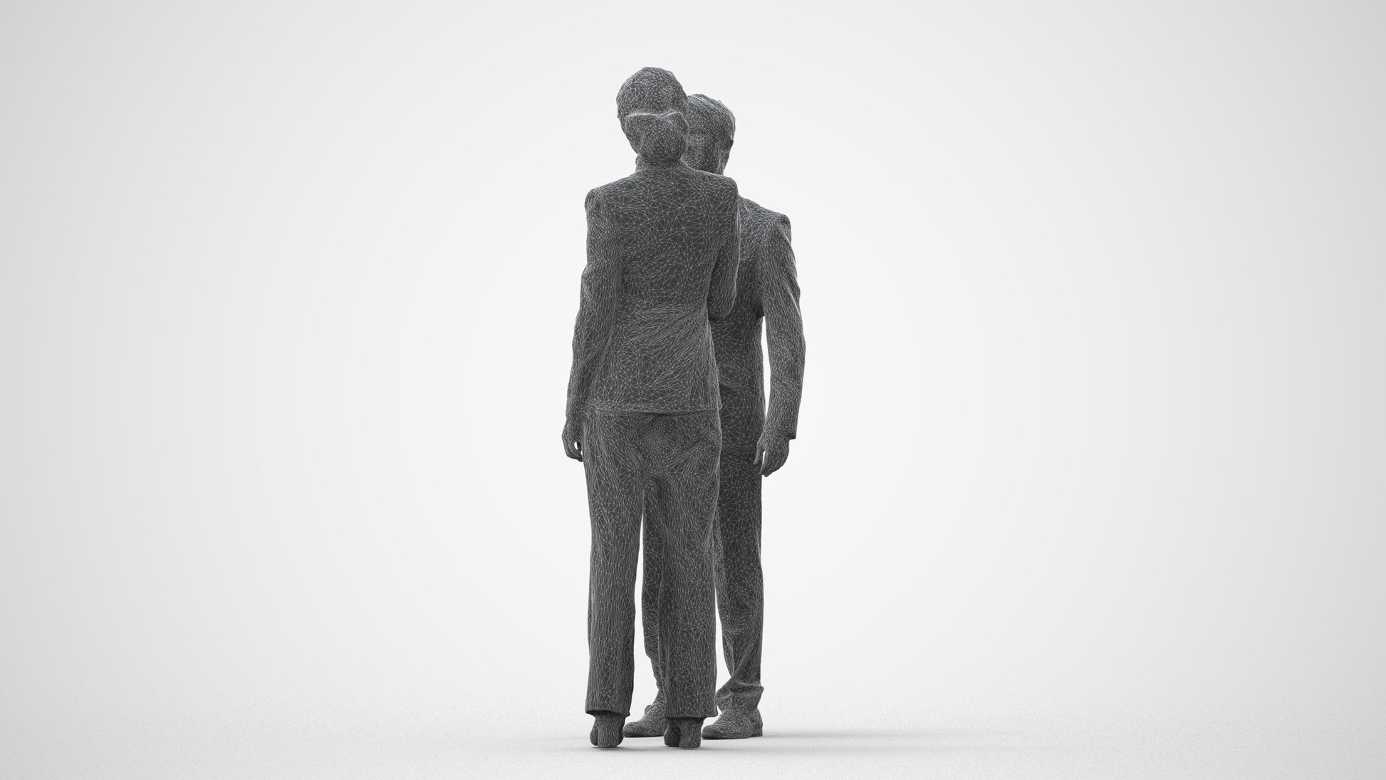 scanned 3D woman business, photogrammetry people for Enscape and V-Ray, square thumbnail