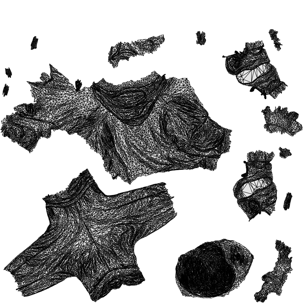 3D people model man casual standing, scanned human for 3ds Max rendering, wireframe top-down view