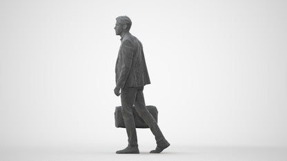 3D people model man business, scanned human for 3ds Max rendering, square thumbnail