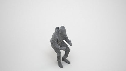 3D people model boy casual kids, scanned human for 3ds Max rendering, wireframe three-quarter view