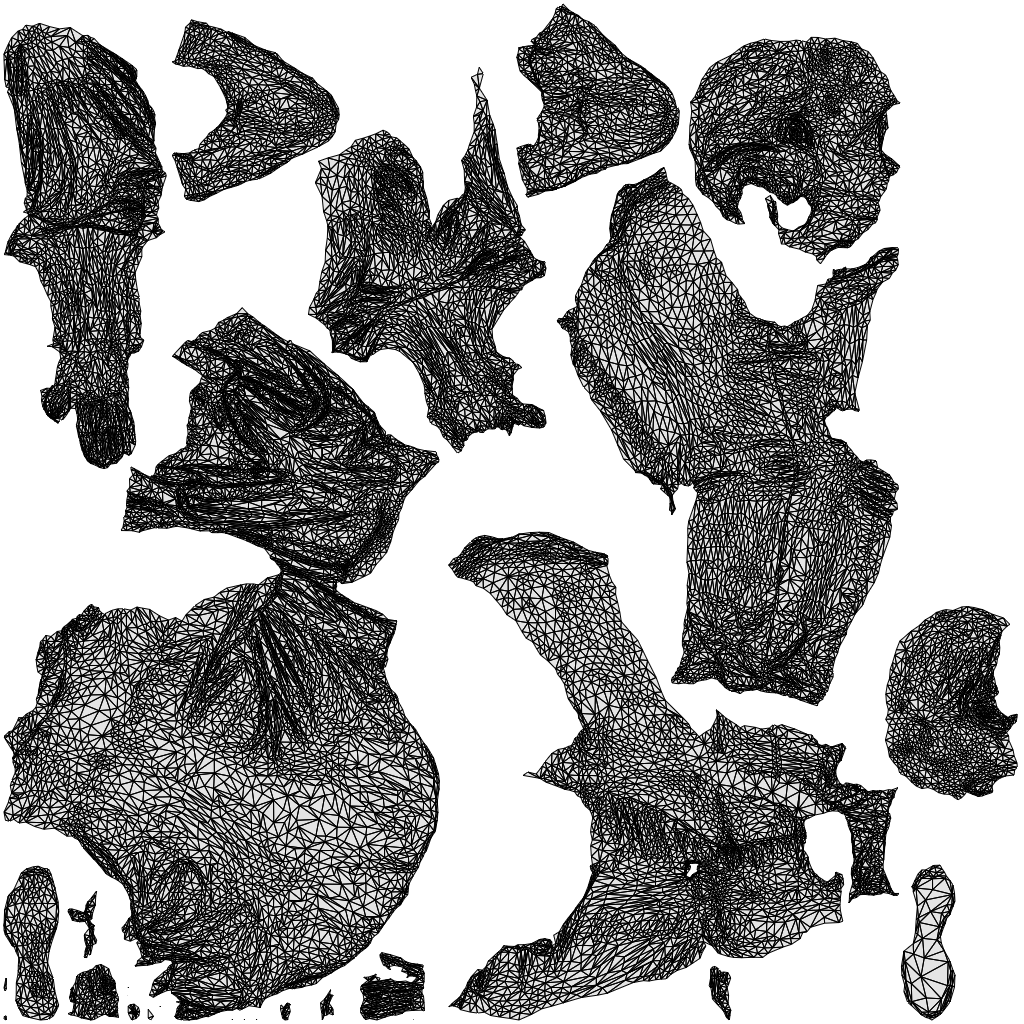 scanned 3D woman casual sitting, photogrammetry people for Enscape and V-Ray, wireframe top-down view