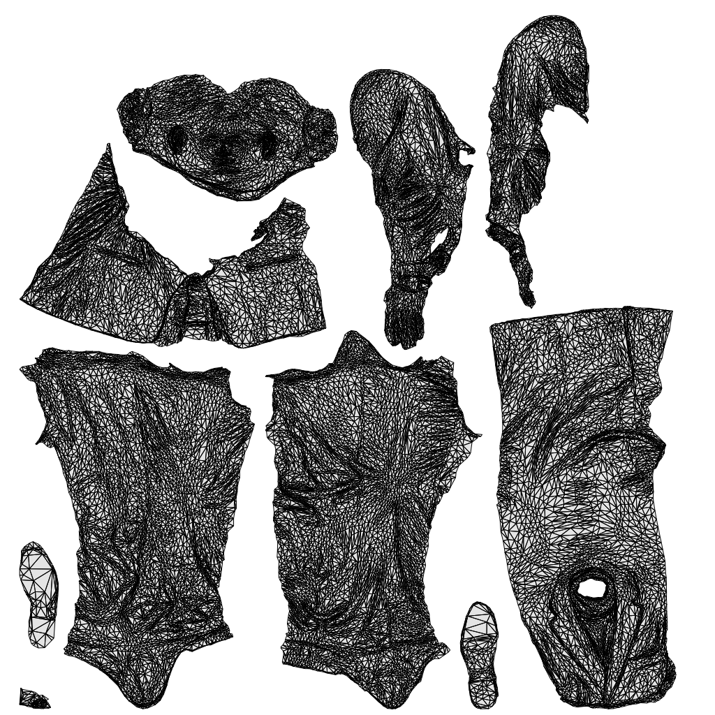 realistic 3D people man business, render-ready for V-Ray and Corona, FBX OBJ, wireframe top-down view