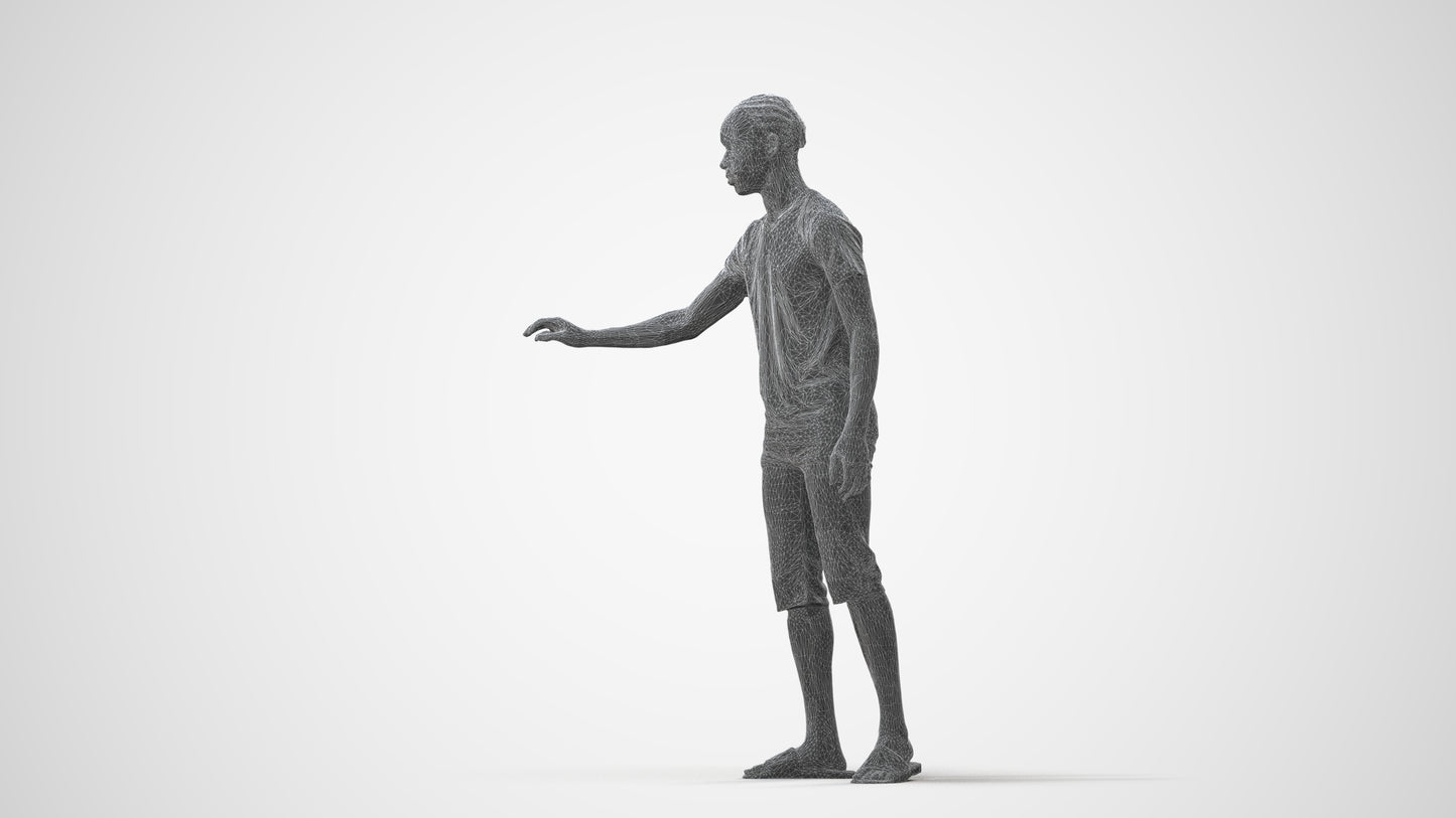 realistic 3D people boy casual kids, render-ready for V-Ray and Corona, FBX OBJ, square thumbnail