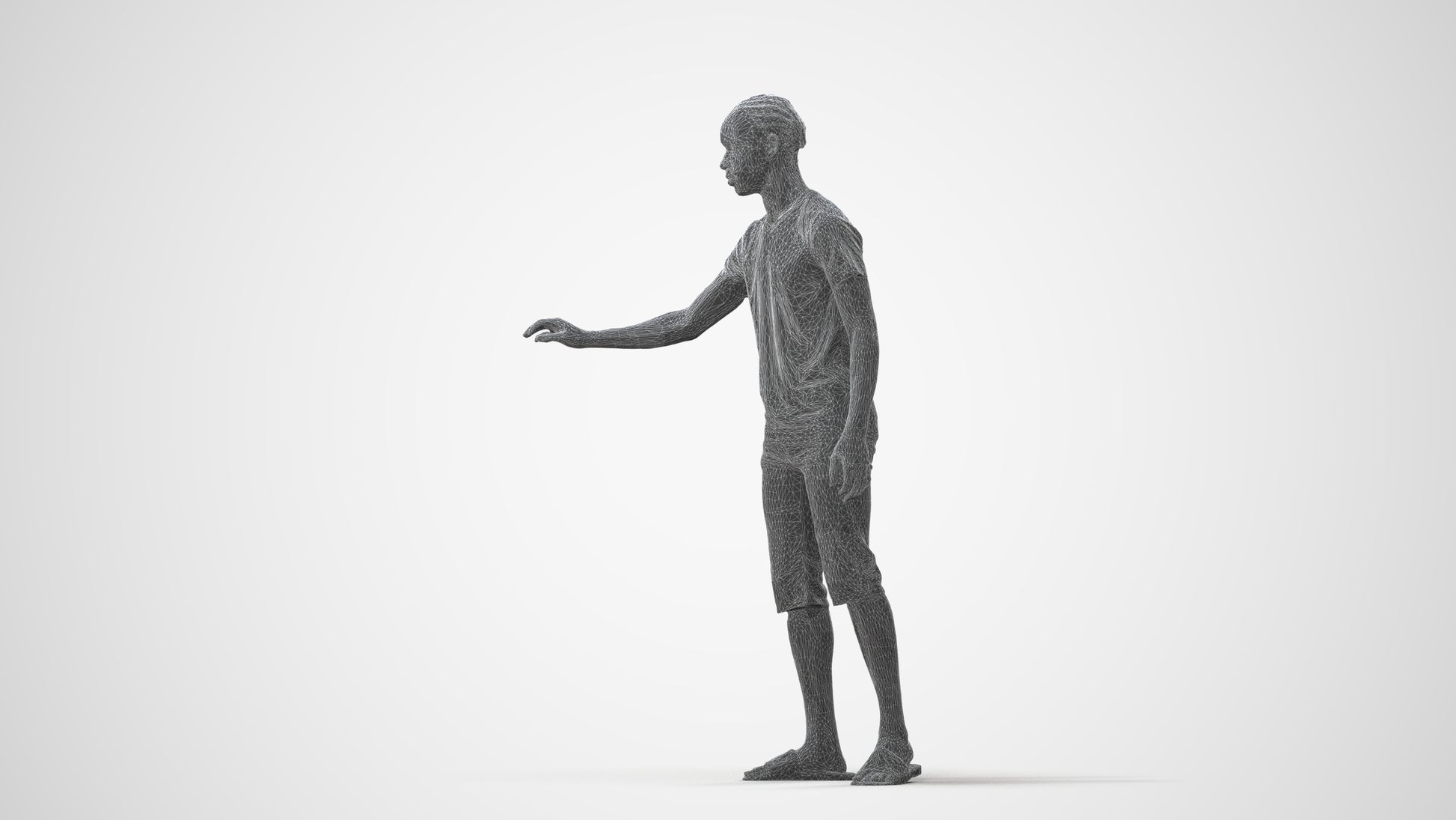 realistic 3D people boy casual kids, render-ready for V-Ray and Corona, FBX OBJ, square thumbnail