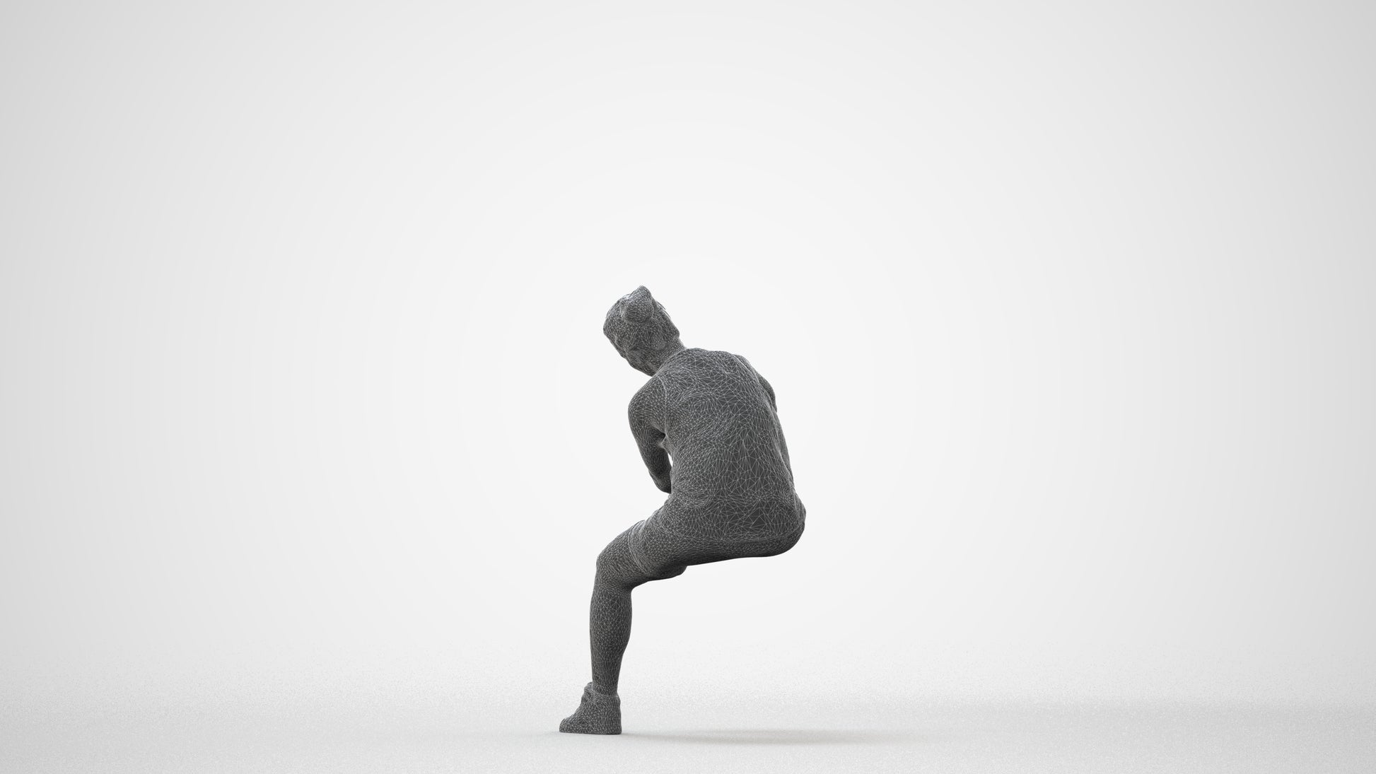 realistic 3D woman sport, scanned archviz people for Blender and 3ds Max, square thumbnail