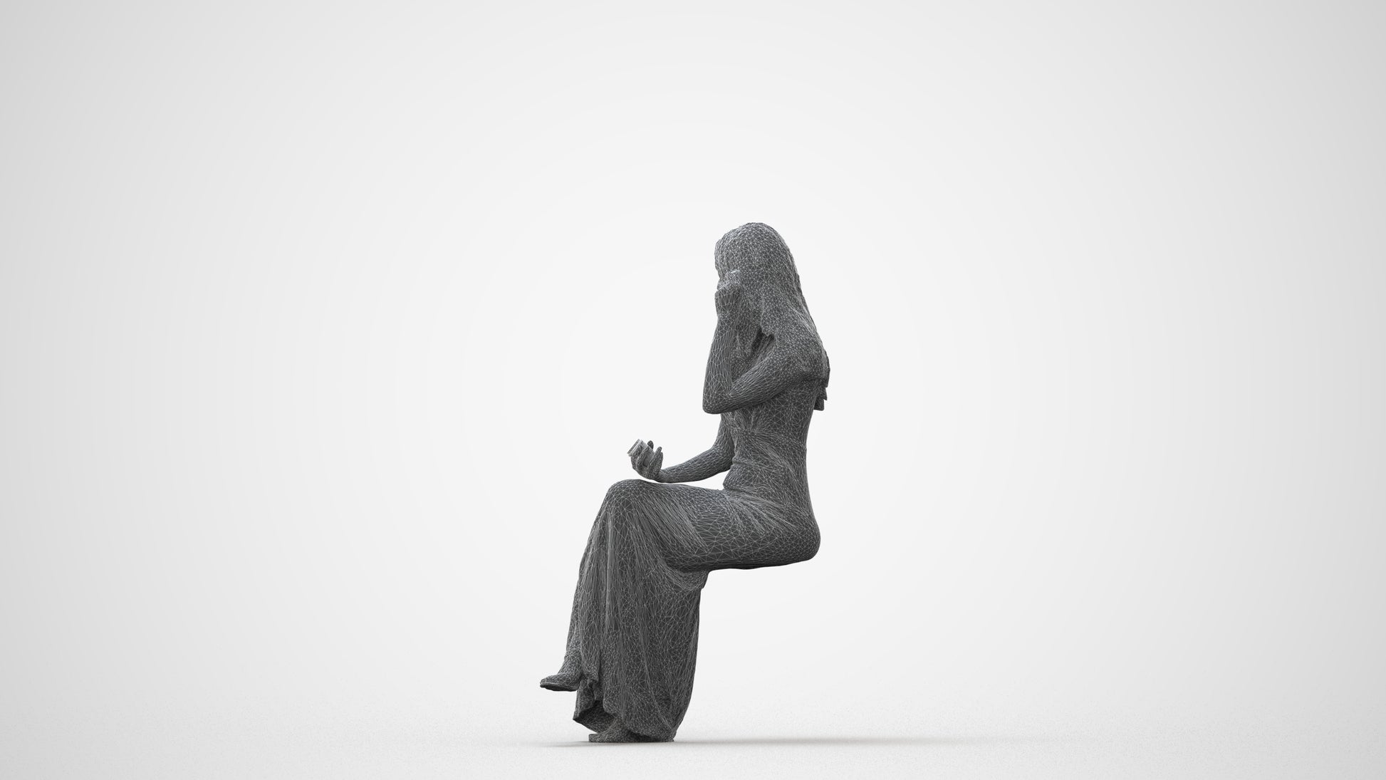 3D scanned woman formalaffairs formal, photorealistic archviz people for Enscape and SketchUp, square thumbnail
