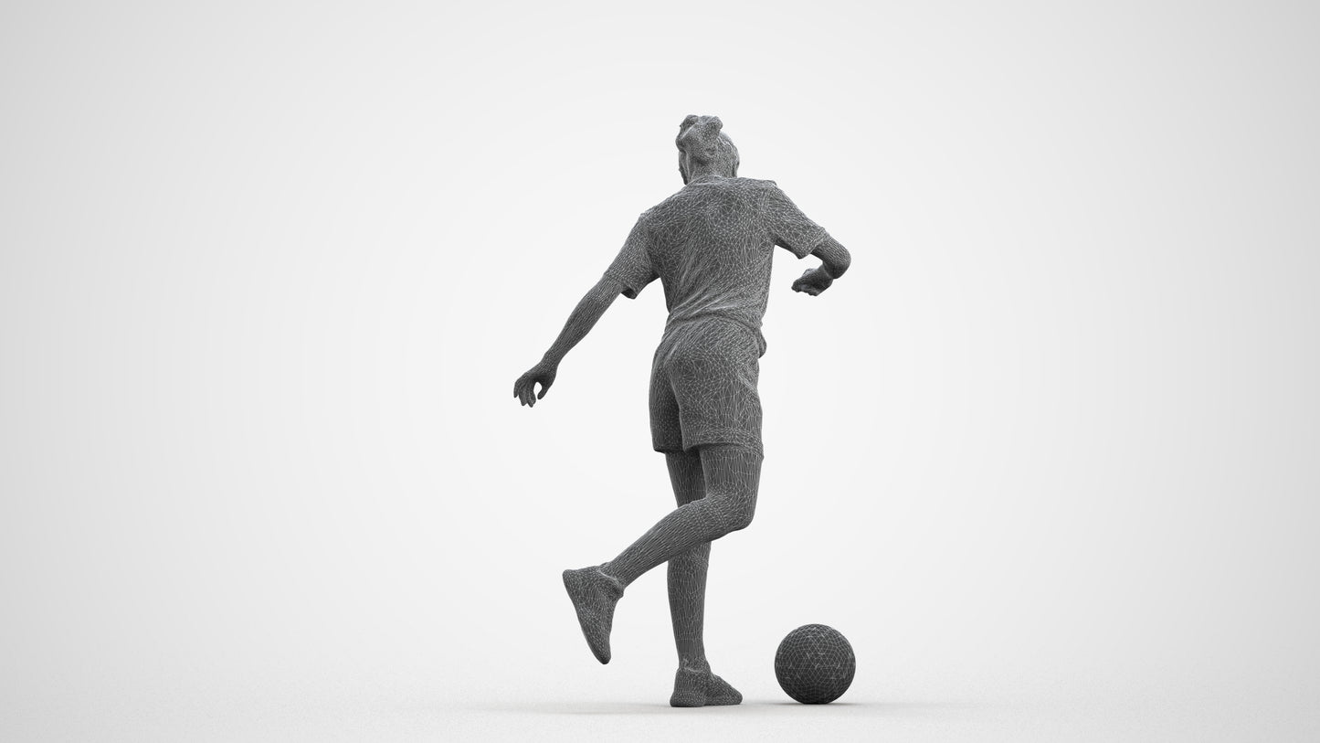 realistic 3D people woman sport, render-ready for V-Ray and Corona, FBX OBJ, wireframe front view