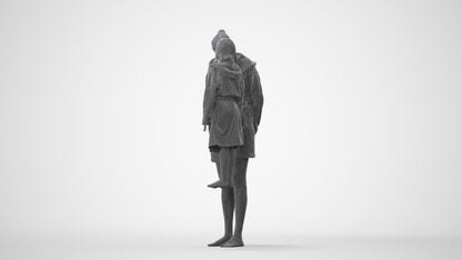 realistic 3D people girl casual kids, render-ready for V-Ray and Corona, FBX OBJ, square thumbnail