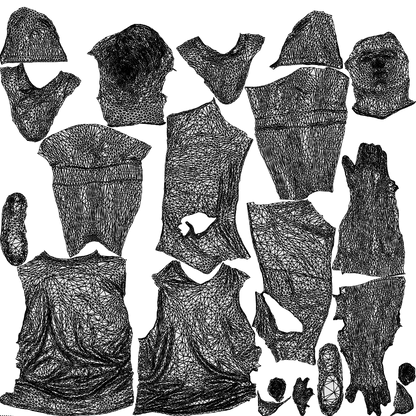 realistic 3D people boy sport, render-ready for V-Ray and Corona, FBX OBJ, wireframe top-down view