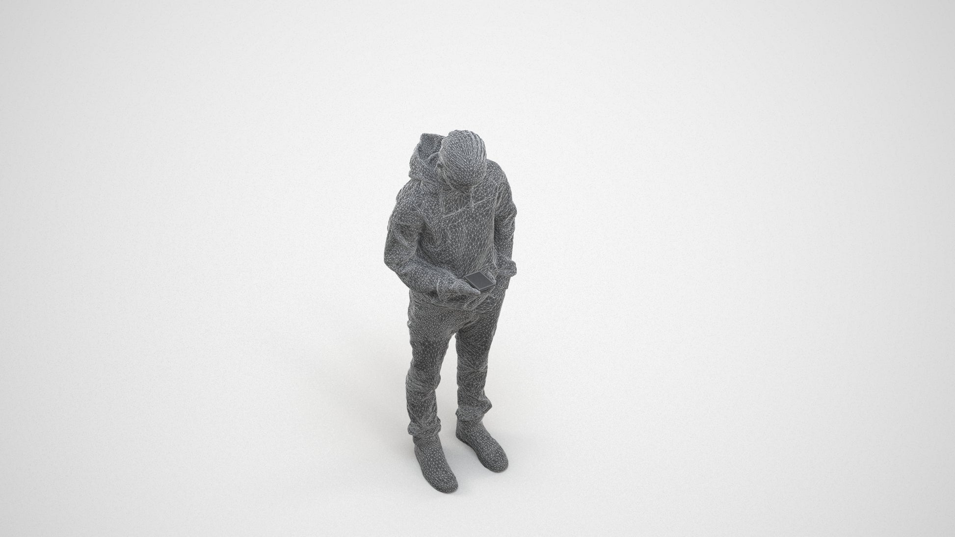 photogrammetry 3D boy casual kids, realistic human model archviz FBX, wireframe three-quarter view