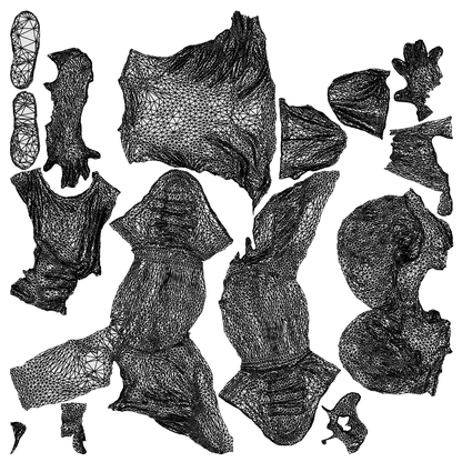 photogrammetry 3D boy casual kids, realistic human model archviz FBX, wireframe top-down view