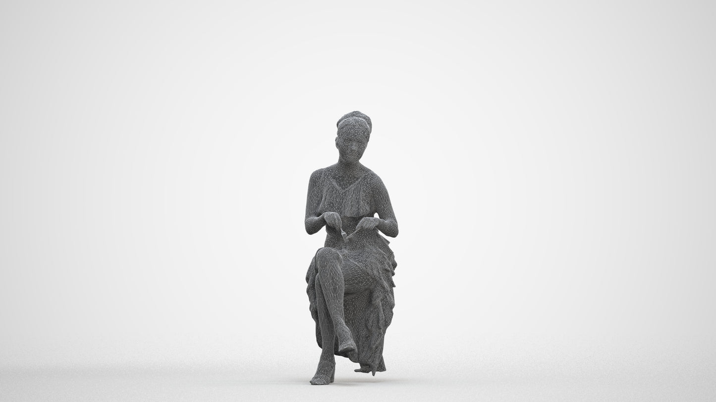 photogrammetry 3D woman formal formalaffairs, realistic human model archviz FBX, three-quarter front view render