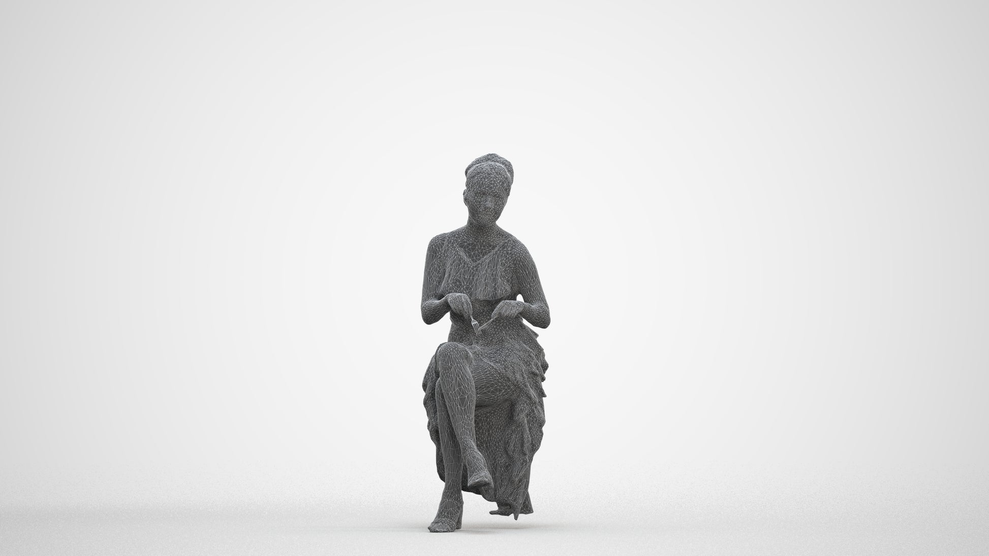 photogrammetry 3D woman formal formalaffairs, realistic human model archviz FBX, three-quarter front view render