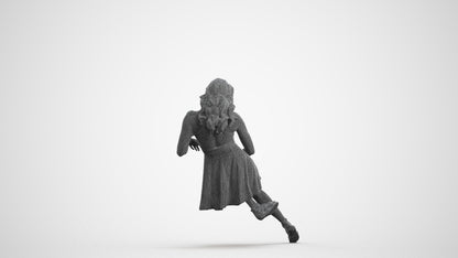 photogrammetry 3D woman sitting, realistic human model archviz FBX, wireframe front view