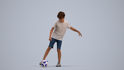 realistic 3D boy sport kids, scanned archviz people for Blender and 3ds Max, standing pose render