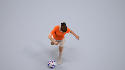 realistic 3D people woman sport, render-ready for V-Ray and Corona, FBX OBJ, back view render