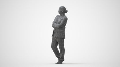 realistic 3D people man business, render-ready for V-Ray and Corona, FBX OBJ, square thumbnail
