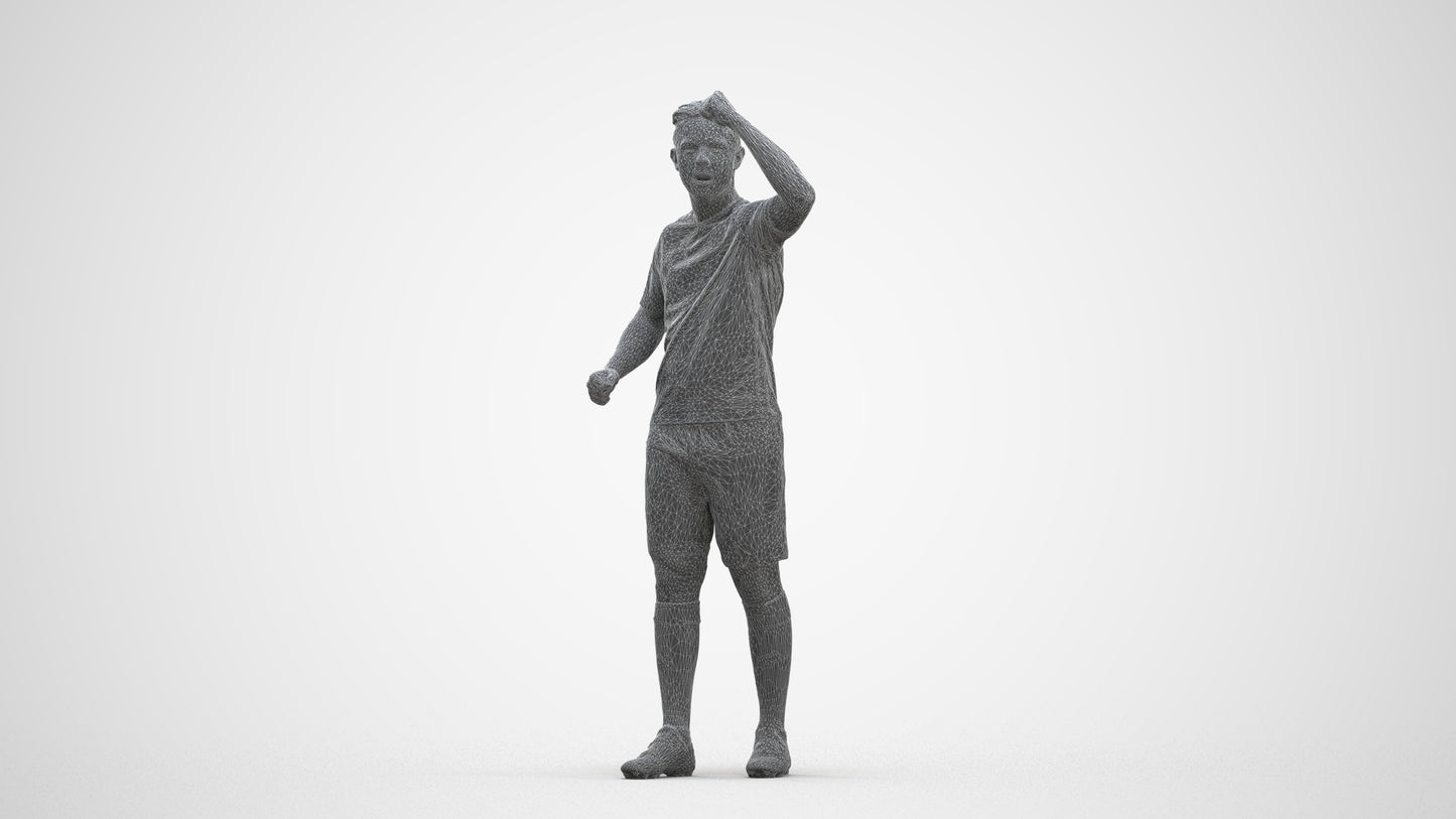 realistic 3D human boy sport, archviz people FBX OBJ for Blender, three-quarter front view render