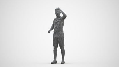 realistic 3D human boy sport, archviz people FBX OBJ for Blender, three-quarter front view render