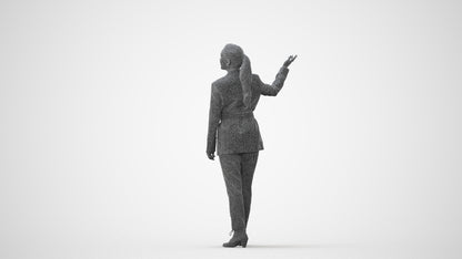 3D people model woman business, scanned human for 3ds Max rendering, square thumbnail